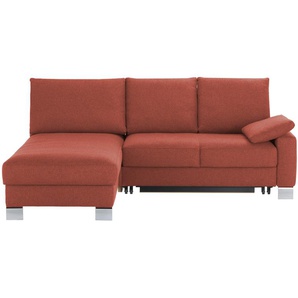 Ecksofa  Fürth ¦ rot ¦ Maße (cm): B: 218 H: 90 T: 180