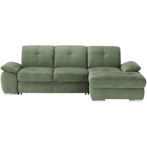 Ecksofa  Gladys ¦ grün ¦ Maße (cm): B: 282 H: 103 T: 197.0