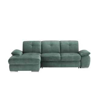 Ecksofa Gladys - türkis/petrol - Materialmix - 282 cm - 103 cm - cm 197,0 | Möbel Kraft