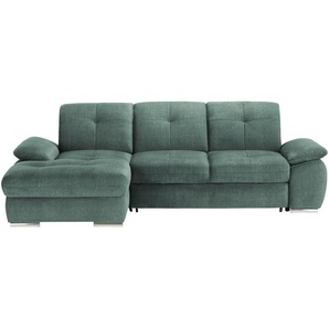 Ecksofa  Gladys ¦ türkis/petrol ¦ Maße (cm): B: 282 H: 103 T: 197.0