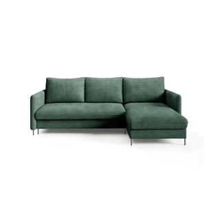 Ecksofa Bellis ¦ grün ¦ Maße (cm): B: 216 H: 95