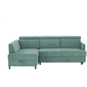Ecksofa - grün - Materialmix - 228 cm - 81 cm - cm 158,0 | Möbel Kraft