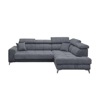 Ecksofa inklusive Stauraum Sydney ¦ grau ¦ Maße (cm): B: 282 H: 105 T: 198.0