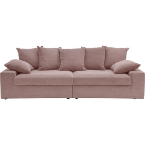 Ecksofa INOSIGN Sassari L-Form Sofas Gr. B/H/T: 236 cm x 76 cm x 236 cm, Cord, Polsterecke 2-Sitzer-Trapezecke-2-Sitzer, rosa Ecksofas