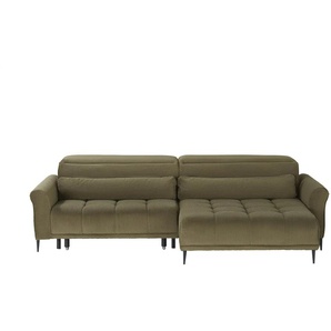 Ecksofa  Logan ¦ grün ¦ Maße (cm): B: 277 H: 80 T: 179.0