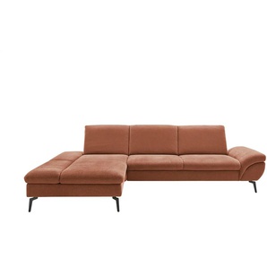 Lounge Collection Ecksofa Malena ¦ orange ¦ Maße (cm): B: 314 H: 92 T: 199.0