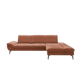 Ecksofa  Malena ¦ orange ¦ Maße (cm): B: 314 H: 92 T: 199.0