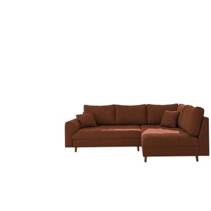 Ecksofa  Maya ¦ rot ¦ Maße (cm): B: 231 H: 81