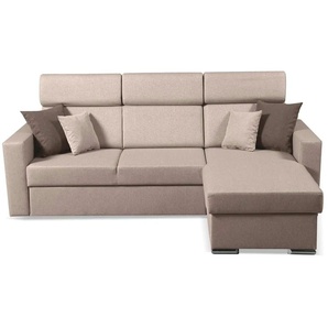 Ecksofa  Mils ¦ beige ¦ Maße (cm): B: 215 H: 97