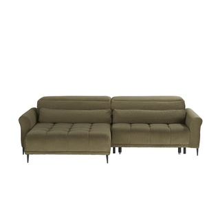 Ecksofa mit elektrischer Sitztiefenverstellung Logan ¦ grün ¦ Maße (cm): B: 277 H: 80 T: 179.0