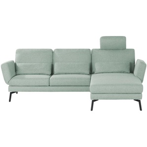 Ecksofa mit Funktion  Twister ¦ grün ¦ Maße (cm): B: 275 H: 93 T: 191.0