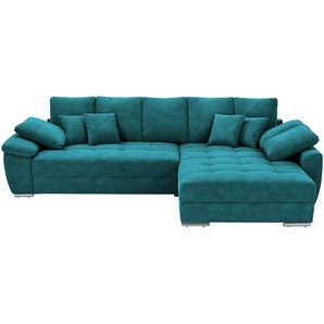bobb Ecksofa  mit pflegeleichtem Bezugsstoff  Farina ¦ türkis/petrol ¦ Maße (cm): B: 323 H: 92 T: 222.0