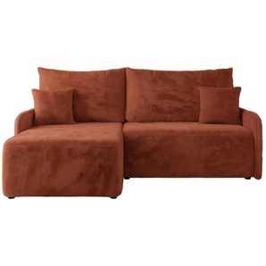 Ecksofa mit Schlaffunktion Arpa ¦ orange ¦ Maße (cm): B: 198 H: 93