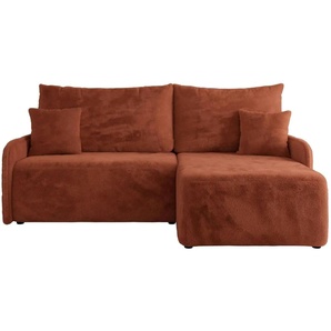 Ecksofa mit Schlaffunktion Arpa ¦ orange ¦ Maße (cm): B: 198 H: 93