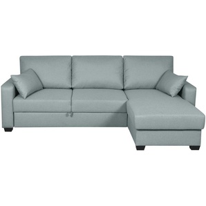 Ecksofa mit Schlaffunktion Asti ¦ türkis/petrol ¦ Maße (cm): B: 241 H: 86 T: 162.0