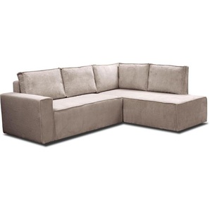 Ecksofa mit Schlaffunktion BADO L dunkelblau rechts Poso 05 L-förmig