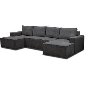 Ecksofa mit Schlaffunktion BADO U beige Poso 100 U-förmig