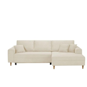 Ecksofa mit Schlaffunktion  Benedita ¦ beige ¦ Maße (cm): B: 275 H: 91 T: 173.0