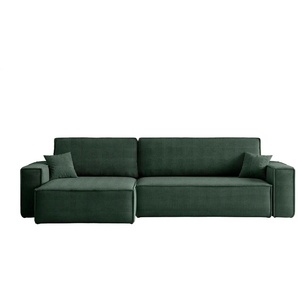 Ecksofa mit Schlaffunktion Carl ¦ grün ¦ Maße (cm): B: 272 H: 82