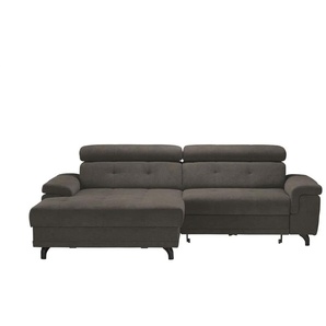 Ecksofa mit Schlaffunktion Frieda ¦ grau ¦ Maße (cm): B: 265 H: 87 T: 180.0