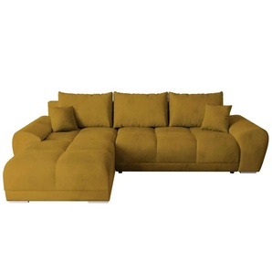 Ecksofa mit Schlaffunktion   ¦ gelb ¦ Maße (cm): B: 290 H: 85
