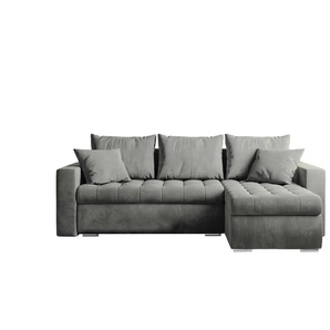 Ecksofa mit Schlaffunktion Luis | grau | 238 cm | 85 cm |