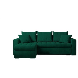 Ecksofa mit Schlaffunktion Luis | grün | 238 cm | 85 cm |