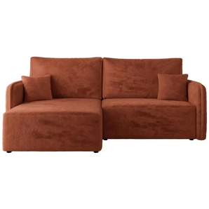 Ecksofa mit Schlaffunktion Mesto ¦ orange ¦ Maße (cm): B: 227 H: 93