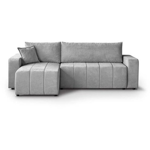 Ecksofa mit Schlaffunktion MORI L hellgrau
