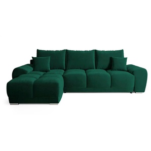 Ecksofa mit Schlaffunktion Nubes | grün | 290 cm | 85 cm |