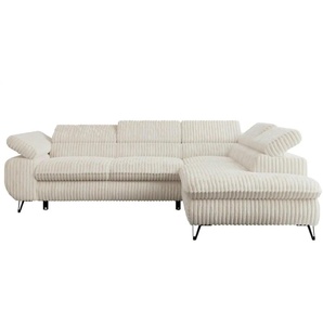 Ecksofa mit Schlaffunktion Peter ¦ beige ¦ Maße (cm): B: 273 H: 76