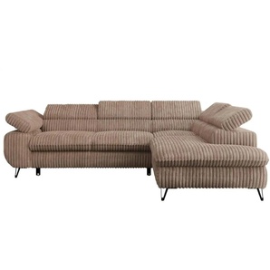 Ecksofa mit Schlaffunktion Peter ¦ braun ¦ Maße (cm): B: 273 H: 76