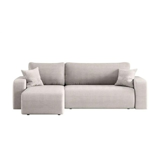 Ecksofa mit Schlaffunktion Pianio ¦ beige ¦ Maße (cm): B: 244 H: 82