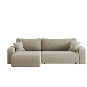 Ecksofa mit Schlaffunktion Pianio ¦ beige ¦ Maße (cm): B: 272 H: 82
