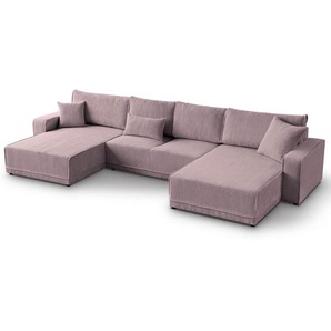 Ecksofa mit Schlaffunktion PRIMO U grün Poso 14 U-förmig