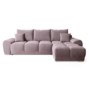Ecksofa mit Schlaffunktion  Nubes ¦ rosa/pink ¦ Maße (cm): B: 290 H: 85