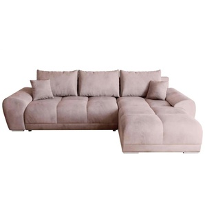 Ecksofa mit Schlaffunktion   ¦ rosa/pink ¦ Maße (cm): B: 290 H: 85