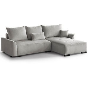 Ecksofa mit Schlaffunktion SATIN L dunkelgrau Fjord 16 L-förmig