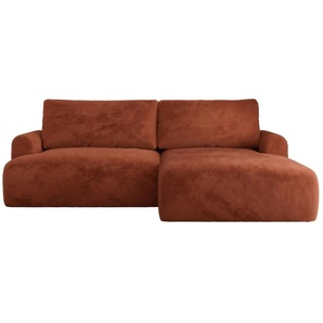Ecksofa mit Schlaffunktion Tono - orange - Materialmix - 260 cm - 95 cm | Möbel Kraft