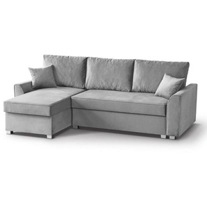 Ecksofa mit Schlaffunktion TORETTO hellgrau Manila 15