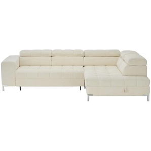 Ecksofa mit verstellbaren Kopfstützen Arte ¦ beige ¦ Maße (cm): B: 284 H: 97 T: 200.0