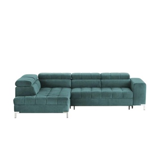 Ecksofa mit verstellbaren Kopfstützen Arte ¦ türkis/petrol ¦ Maße (cm): B: 284 H: 97 T: 200.0