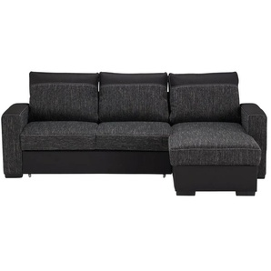 Ecksofa Mocca | schwarz | 242 cm | 86 cm | cm 160,0 |
