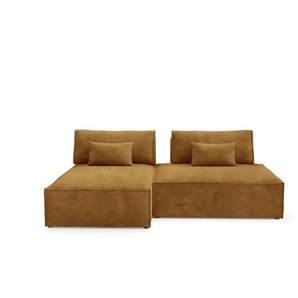 Ecksofa modular Lucca ¦ orange ¦ Maße (cm): B: 236 H: 82