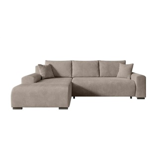Ecksofa  Nelly ¦ beige ¦ Maße (cm): B: 270 H: 85