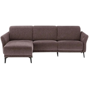Ecksofa  New York ¦ lila/violett ¦ Maße (cm): B: 251 H: 85 T: 179.0