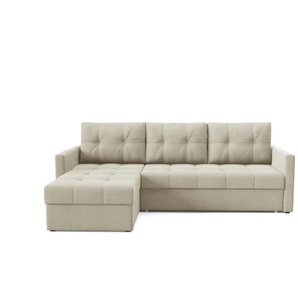 Ecksofa Olivia - beige - Materialmix - 230 cm - 86 cm | Möbel Kraft