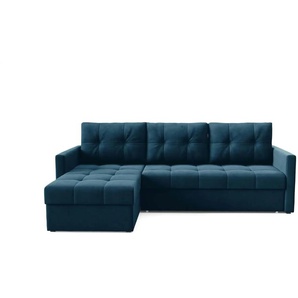 Ecksofa  Olivia ¦ blau ¦ Maße (cm): B: 230 H: 86