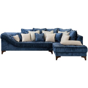 Ecksofa  Raffaello ¦ blau ¦ Maße (cm): B: 294 H: 73 T: 193