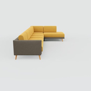 Ecksofa Rapsgelb - Flexible Designer-Polsterecke, L-Form: Beste Qualität, einzigartiges Design - 214 x 81 x 386 cm, konfigurierbar